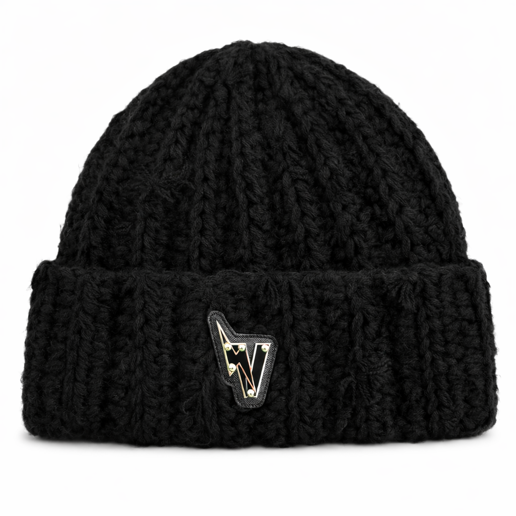 Valued Premium Knitted Beanie (Black Base Multi Color)